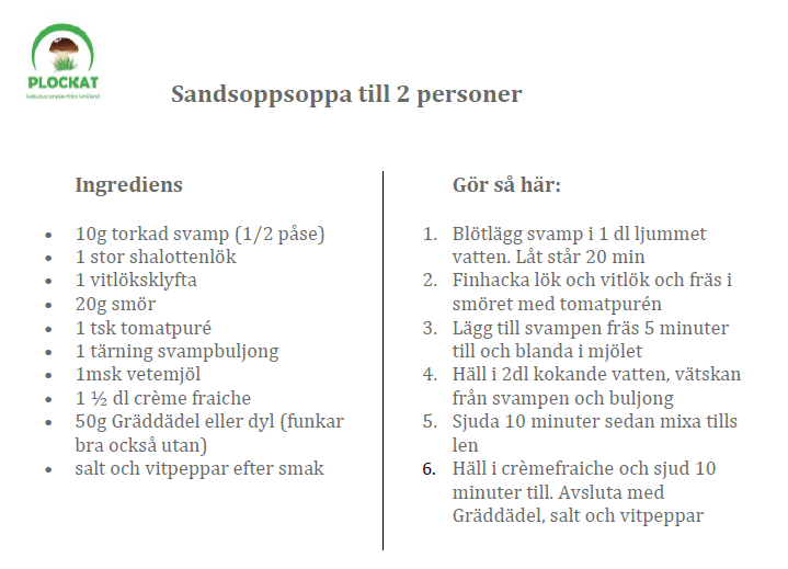 sandsoppssoppa